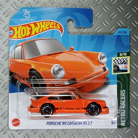 Hot Wheels Porsche Carrera Rs Rare Miniature Collectible Model Scale Gift Idea With