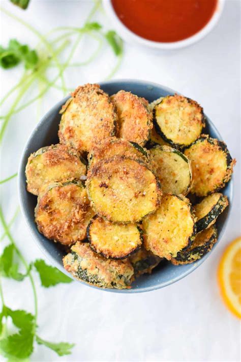 Air Fryer Zucchini Chips The Conscious Plant Kitchen