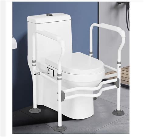 Cadre Toilette Securise R Glable Rehausseur Wc Adulte Avec Accoudoir