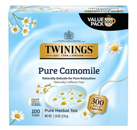 Amazon Twinings Pure Camomile Herbal Tea Individually Wrapped