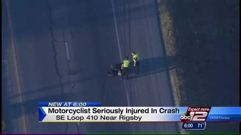 Nb Loop 410 Shut Down Near Rigsby Ave Following Motorcycle Accident