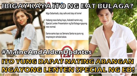 Yun Oh Maine At Alden Aabangan Natin Sa Lenten Presentation Special