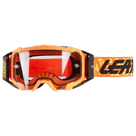 Leatt Maschera Velocity 5 5 Neon Orange Light Gray Maciag Offroad