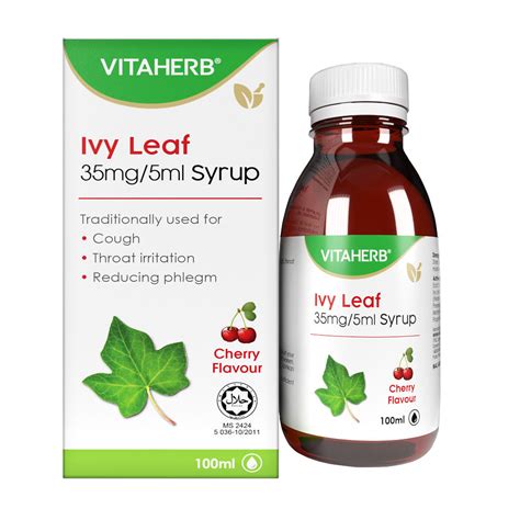 Vitaherb Ivy Leaf Mg Ml Syrup Cherry Winwa Medical