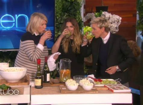 Drew Barrymore Ignored By Martha Stewart On The Ellen Degeneres Show