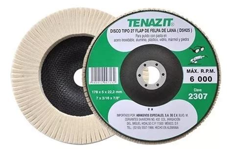 Disco Laminado Tenazit Felpa X X Mm Fibra Env O Gratis