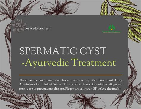 Spermatic Cyst And Ayurvedic Remedies