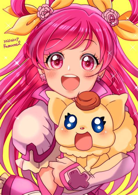 Yumehara Nozomi Cure Dream And Coco Precure And 2 More Drawn By