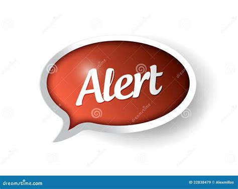 Alert Message Communication Bubble Illustration Stock Illustration