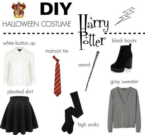 Diy Last Minute Halloween Costume Outfit Ideas Harry Potter Hermione Hogwarts St Harry