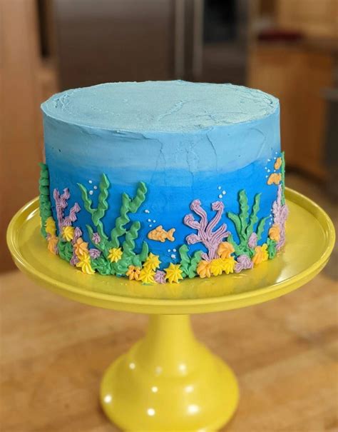 Ocean Themed Birthday Cake