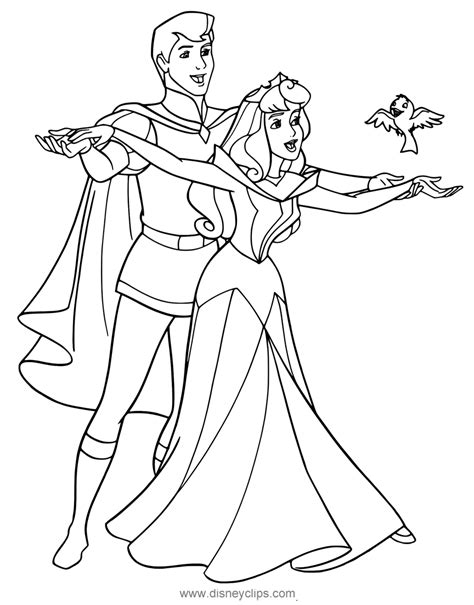 Aurora Coloring Pages From Sleeping Beauty