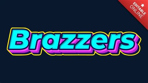 Brazzers Vintage Blauw Roze D Tekst Effect Generator