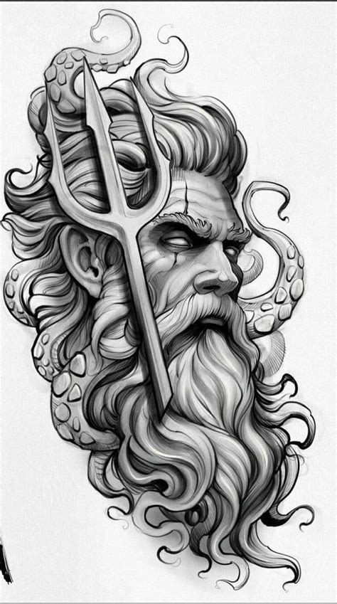 Pin by Tarık Akıner on Hızlı Kaydedilenler in 2024 Poseidon tattoo