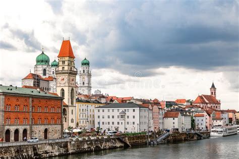 Panoramic View of Passau, Altes Rathaus, Old Town Hall. Aerial Skyline ...