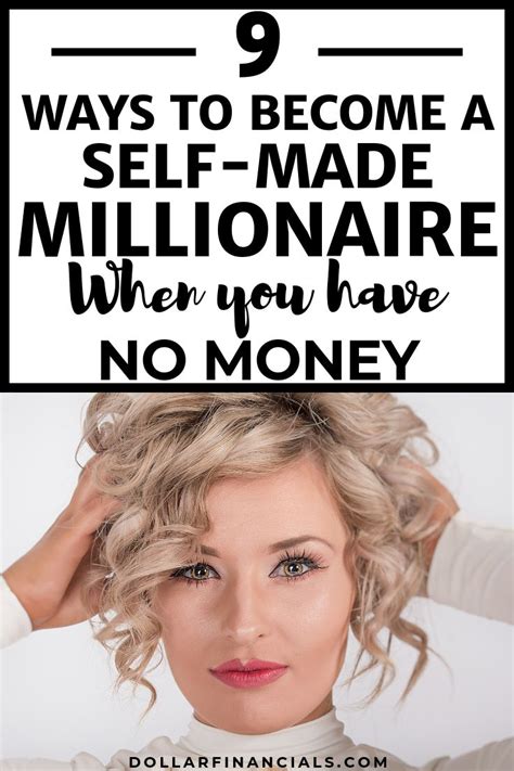 A Woman Holding Her Head With The Words 9 Ways To Become A Self Made