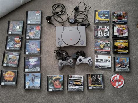 SONY PLAYSTATION PS1 Console Bundle 21 Games Controllers FWO RETRO