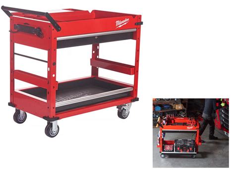 Shop Milwaukee Steel Tool Cart With 56x102x99 Cm Size For Organized