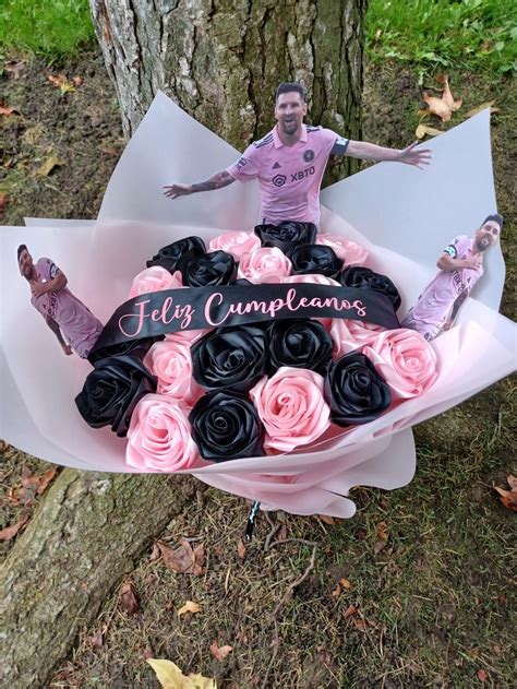 Messi Bouquet Eternal Roses Bouquet Birthday Gift Anniversary Gift Ramo