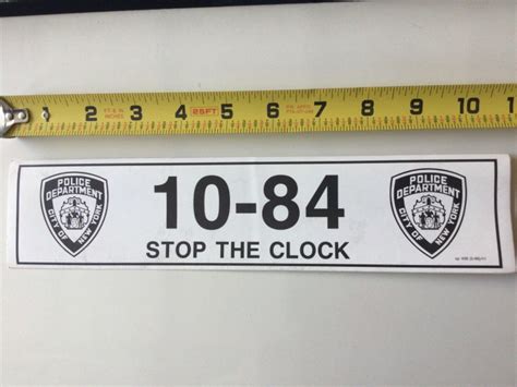 NYPD Decal, Patrol Car Dashboard Decal | #3838480953