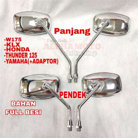 Jual Spion Kotak Chrome Klasik Retro W175 Scoopy Fino Fazzio Classic Di