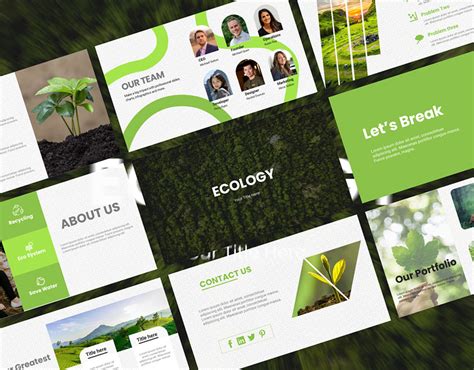 Ecology PowerPoint Presentation Template Behance