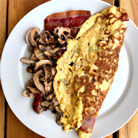 Bacon Mushroom Feta Omelette Recipe Omelette Recipes