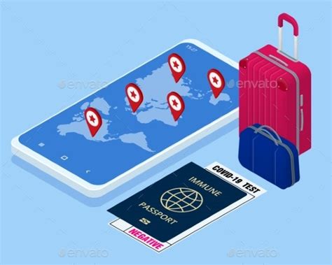 Business Trip Banner With Passport Tickets Vectors Graphicriver