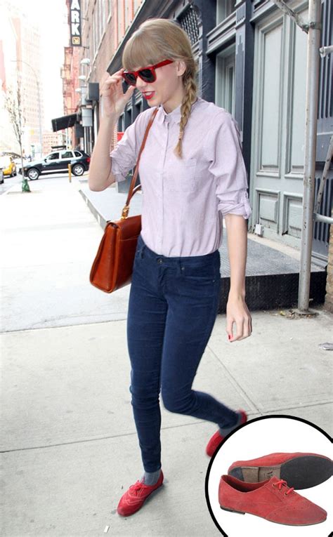 Taylor Swift Wears Custom Oxford Shoes - E! Online - CA