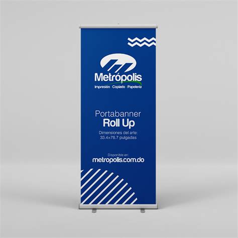 PORTA BANNER ROLL UP 33 4 X 80 PULG Metropolis