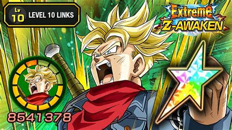 100 EZA TEQ SSJ FUTURE TRUNKS LEVEL 10 LINKS STICKER EFFECT Dragon