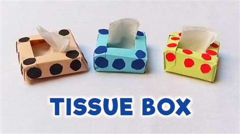 How To Make Tissue Box With Paper Origami Tissue Box Diy Tissue Box