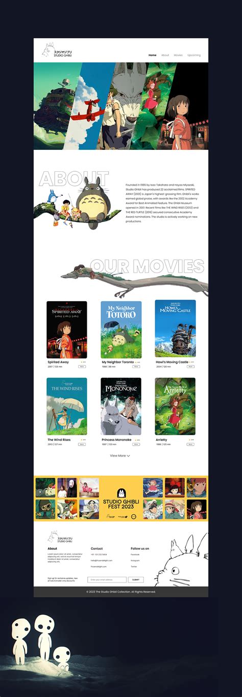 Anime Website Studio Ghibli By Ujwal Vinay On Dribbble