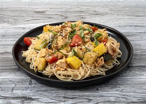 Chicken Capellini with Summer Vegetables - JSF Food Service