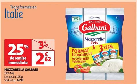 Promo Mozzarella Galbani Chez Auchan Icatalogue Fr