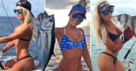 Mỹ nhân mặc bikini chơi môn thể thao câu cá Đánh chìm vạn ánh mắt