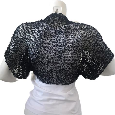 Black Bolero Shrug Etsy