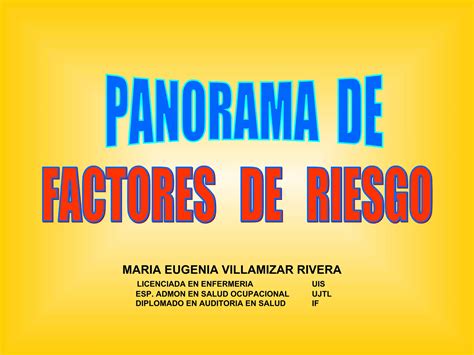 7 Panorama De Factores De Riesgo PPT