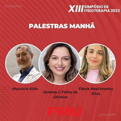 Simp Sio De Fisioterapia Xiii Fmu Palestras Manh Em S O Paulo Sympla