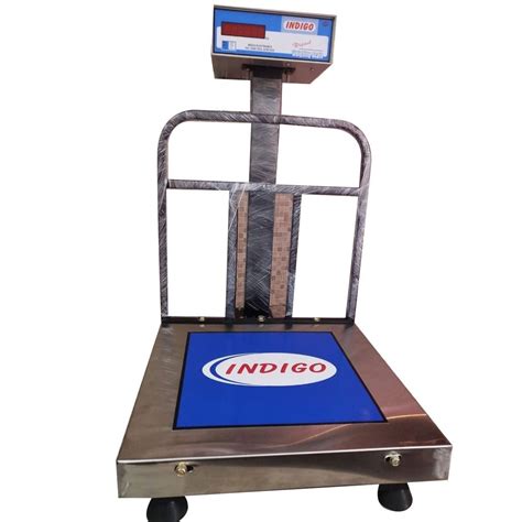 Indigo Stainless Steel Automatic Digital Platform Weighing Scale