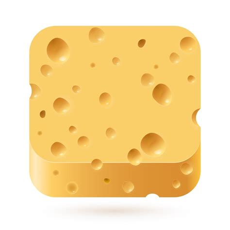 Icono De Queso Vector Premium