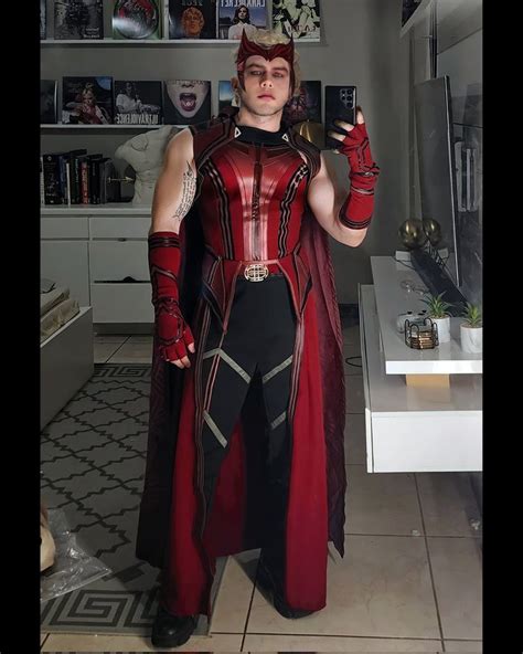 A Man Dressed As Thor From The Avengers