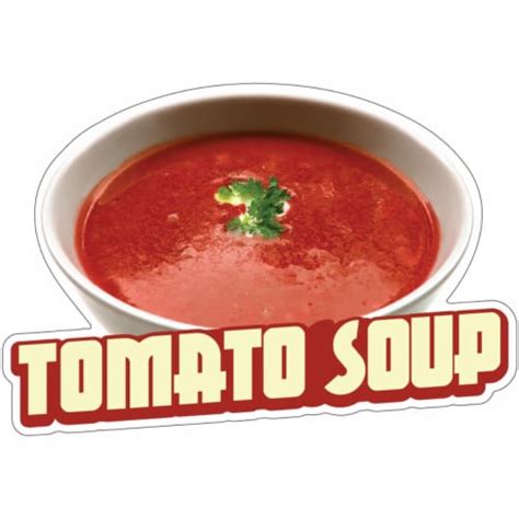 Signmission 12 In Tomato Soup Decal Concession Stand Food Truck