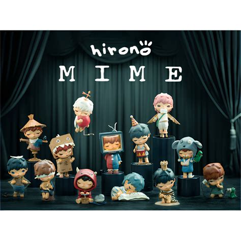 Popmart Mô Hìnhblindbox Hirono Vol4 Hirono Mime Series Shopee