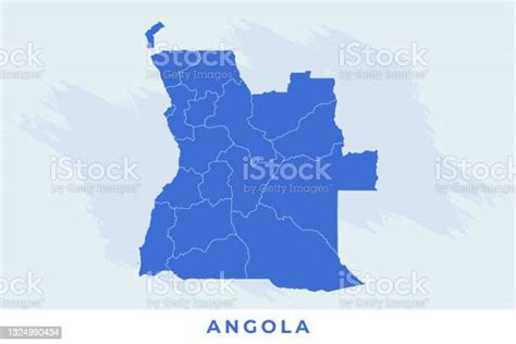 Vetores De Mapa Nacional De Angola Mapa De Angola Vetor Vetor De