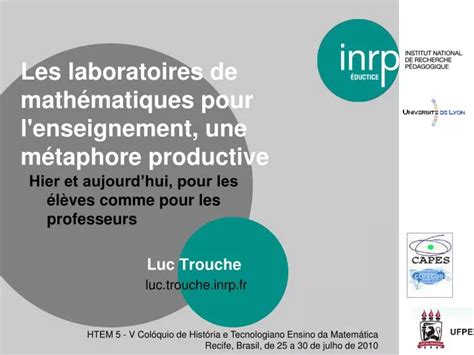 Ppt Les Laboratoires De Math Matiques Pour L Enseignement Une