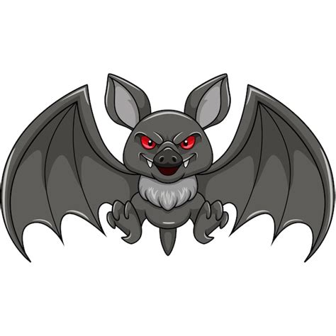 Premium Vector Scary Bat Flying Mascot Character