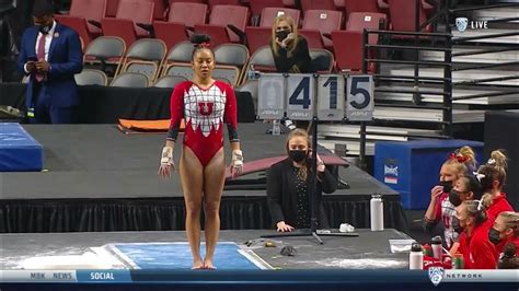 Alani Sabado Utah Bars 2021 Pac 12 Championships 98 Youtube