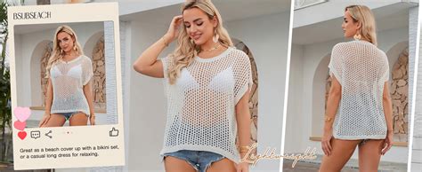 Bsubseach Crochet Cover Ups For Swimwear Women Hollow Out Knit Bikini Beach Swimsuit Cover Up