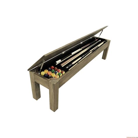 cue rack storage bench cue rack bench pool table billiards